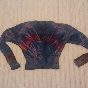 Colorful Tie-Dye Long Sleeve Top